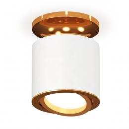 Комплект накладного поворотного светильника Ambrella light XS7401120 SWH/PYG белый песок/золото желтое полированное MR16 GU5.3 (N7929, C7401, N7004)  купить